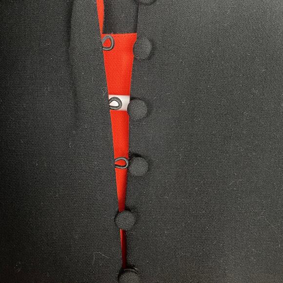 Victoria Beckham for Target Orange Black Scallop Sleeveless Short Dress Small - Picture 6 of 9